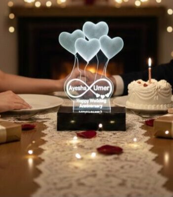 Personalized 3D Engraved Night Light LED Illusion Lamp