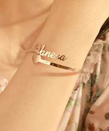 Customize Trendy Girls Personalized Name Bangle