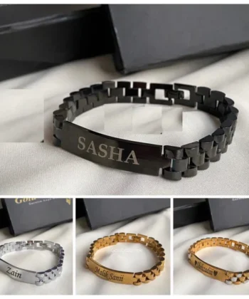 Rado Name Engraving Bracelet with Custom Name Aish Splash