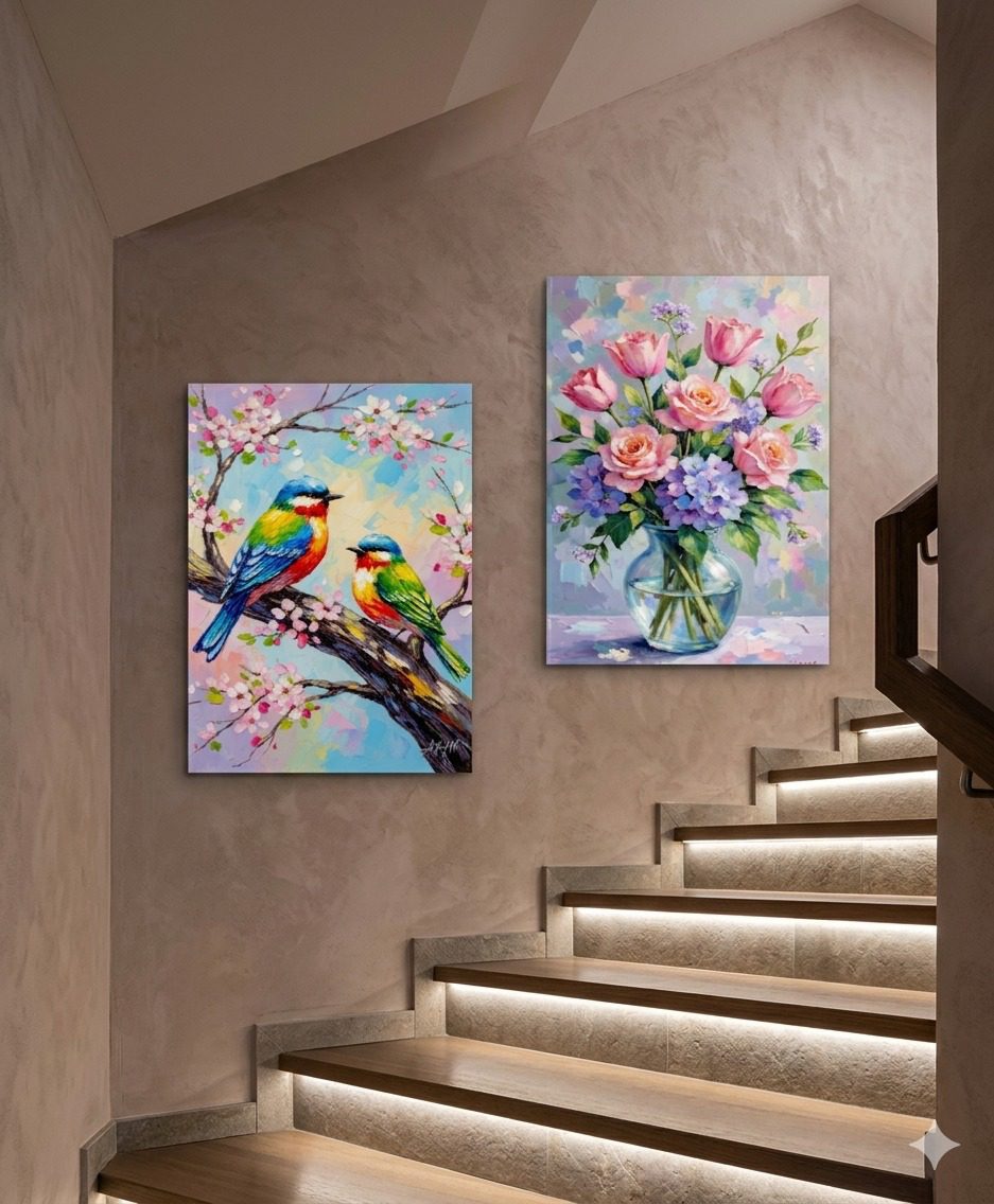 Pink-Aesthetic-Cat-Floral-Believe-In-Yourself-3-Piece-Art. Pink Aesthetic Cat and Floral Wooden Wall Art Frame Set 3-Piece