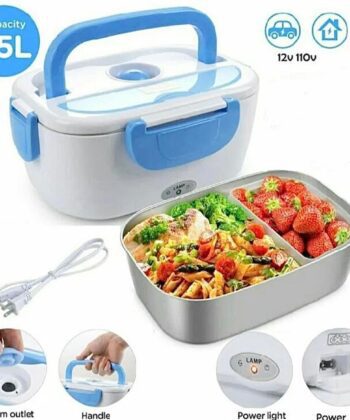 Premium Electric Heating Lunch Box – Portable Stainless Steel Food Warmer