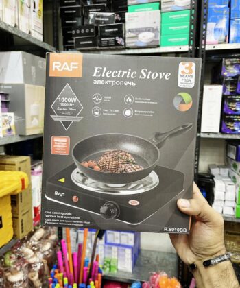 RAF 1000W Single Electric Stove - Portable Hot Plate Countertop Cooker