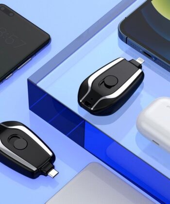 New Power Pod Portable Emergency Keychain Power Bank for iPhone High Speed Instant Plug and Play Compact External Battery.