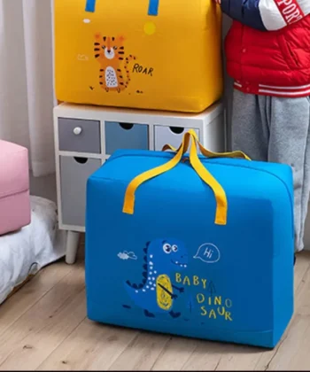 Baby Dinosaur Cloth Organizer And Storage Handbag Blue