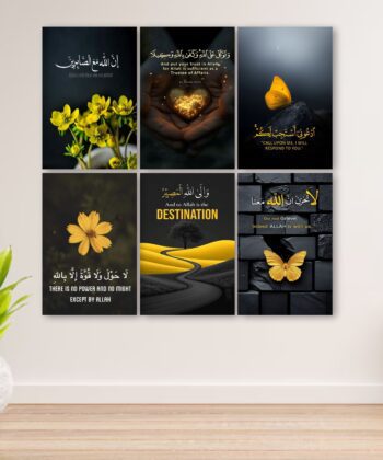 Premium Set of 6 Wall Art Photo Tiles – Modern Home Decor