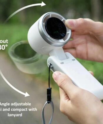 Ultra-Cooling Foldable Turbo Fan (5-Speed Adjust) – High-Speed Rechargeable Fan