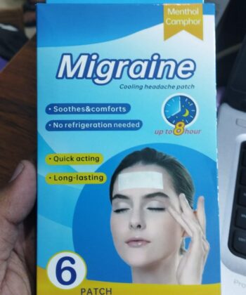 Migraine Cooling Headache Patch Pack of 6 Fever and Relaxation Strips with Menthol and Camphor