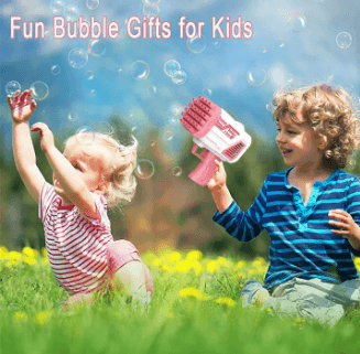 Bubble Bazooka Pro Electric Rocket Bubble Gun for Kids