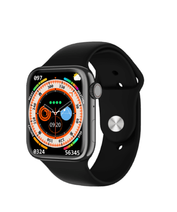 HOTTU Hot 8 Pro smartwatch with 2.02-inch HD display and sleek grey strap.